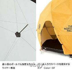 THE NORTH FACE Geodome 4 Tent with Footprint NV21800 Saffron Yellow EMS