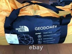 THE NORTH FACE NV21800 Geodome 4 Tent Rare item Saffron Yellow Used