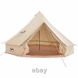 TOMOUNT 4 m bell tents, bell tent, large space family tent with zip in