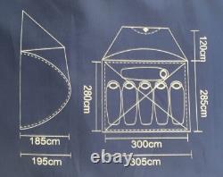 TRESPASS 6 MAN DARKENED ROOMS DOME TENT with defects Blue