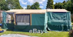 TRIGANO Trailer Tent, large extending with 2 additional awnings