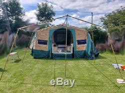 TRIGANO Trailer Tent, large extending with 2 additional awnings