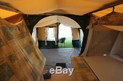 TRIGANO Trailer Tent, large extending with 2 additional awnings