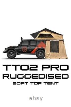 TUFF-TREK PRO-Ruggedised 1.4m Soft Top Tent +Annex Room