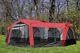 Tahoe Gear Carson 3 Season 14 Person Large 25 X 17.5 Ft Family Cabin Tent, Red