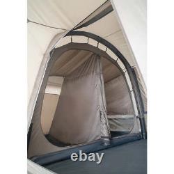 Tambu Husir 4 Person Tunnel Air Tent Family Camping Inflatable Outdoor Brown