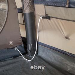 Tambu Husir 4 Person Tunnel Air Tent Family Camping Inflatable Outdoor Brown
