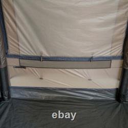 Tambu Husir 4 Person Tunnel Air Tent Family Camping Inflatable Outdoor Brown