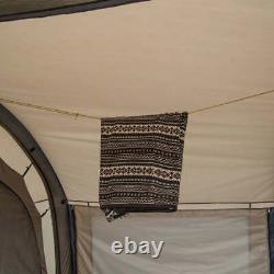 Tambu Husir 4 Person Tunnel Air Tent Family Camping Inflatable Outdoor Brown