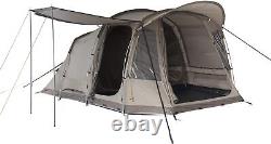 Tambu Nihaita 5 Person Family Tunnel Tent Camping Outdoor 3 Rooms Brown