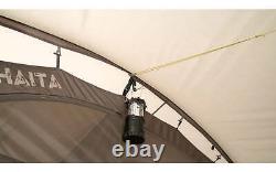 Tambu Nihaita 5 Person Family Tunnel Tent Camping Outdoor 3 Rooms Brown