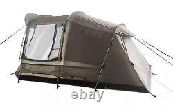 Tambu Nihaita 5 Person Family Tunnel Tent Camping Outdoor 3 Rooms Brown