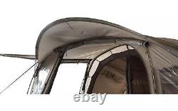 Tambu Nihaita 5 Person Family Tunnel Tent Camping Outdoor 3 Rooms Brown