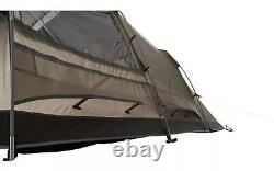 Tambu Nihaita 5 Person Family Tunnel Tent Camping Outdoor 3 Rooms Brown