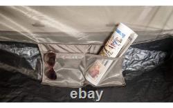 Tambu Nihaita 5 Person Family Tunnel Tent Camping Outdoor 3 Rooms Brown