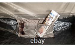 Tambu Nihaita 5 Person Family Tunnel Tent Camping Outdoor 3 Rooms Brown