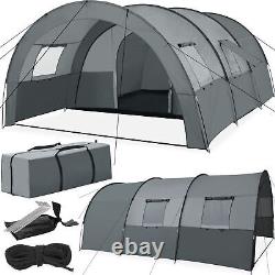 Tent 6 Man Canvas Camping Family Backpacking Frame Tunnel Large Lightweight