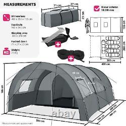 Tent 6 Man Canvas Camping Family Backpacking Frame Tunnel Large Lightweight