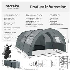 Tent 6 Man Canvas Camping Family Backpacking Frame Tunnel Large Lightweight
