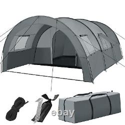 Tent 6 Man Canvas Camping Family Backpacking Frame Tunnel Large Lightweight