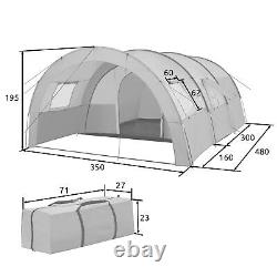 Tent 6 Man Canvas Camping Family Backpacking Frame Tunnel Large Lightweight