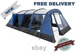 Tent 6 Person / Berth Kampa Croyde 6, Family Poled Tent Free P&P 2024