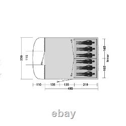 Tent, Easy Camp Tent Palmdale 600 Lux. 6 Person Tent