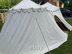 Tent Medieval Burgundian LARP Large heavy Cotton canvas 22ft x 12ft x 9ft