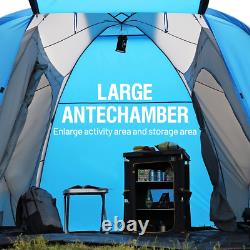 Timber Ridge 6 Man Camping Tunnel Tent, Larger 5m L540cm x W230cm x H200cm