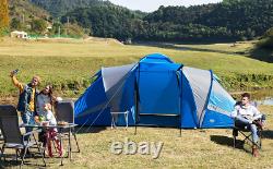 Timber Ridge 6 Man Camping Tunnel Tent, Larger 5m L540cm x W230cm x H200cm