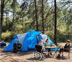 Timber Ridge Camping Tunnel Tent 4-6 Man Large Family With 2 Bedroom 4