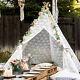 Tipi Luxury Lace Teepee Tent For Kids & Adults Xx Large Indoor & Outdoor 2.2mt