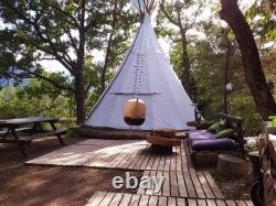 Tipi Teepee Tent Available In Various Sizes High Quality Canvas FREE POSTAGE
