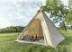 Tipi Tent 2.2m X 2.2m Outdoor Indian Style Cotton Teepee Pyramid Rainproof Camp