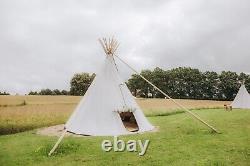 Tipi tent 5m, 16ft Cheyenne teepee tent, 100% natural material, pyramid