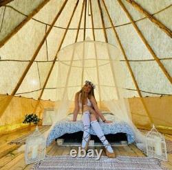 Tipi tent 5m, 16ft Cheyenne teepee tent, 100% natural material, pyramid