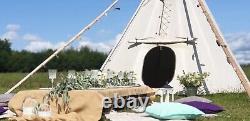 Tipi tent 5m, 16ft Cheyenne teepee tent, 100% natural material, pyramid