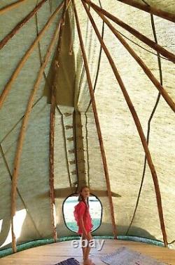 Tipi tent 5m, 16ft Cheyenne teepee tent, 100% natural material, pyramid