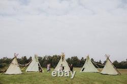 Tipi tent 5m, 16ft Cheyenne teepee tent, 100% natural material, pyramid