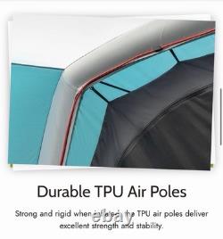 Trail Luxton 5 Man Inflatable Air Tent, Family Tunnel Camping Tent, 5000mm &Pump