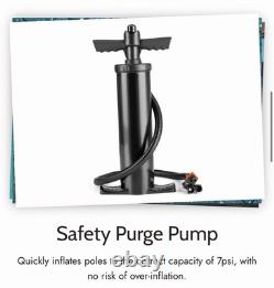 Trail Luxton 5 Man Inflatable Air Tent, Family Tunnel Camping Tent, 5000mm &Pump