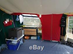 Trailer Tent Raclet Acropolis trailer tent plus large awning, green/grey