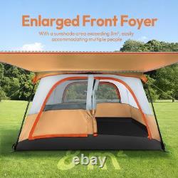 Treeboy 4 Person Family Camping Tent with Living Room & Bedroom Extra Large 30