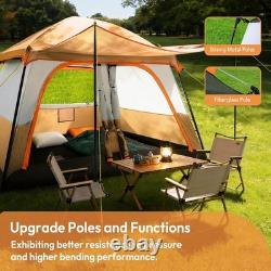 Treeboy 4 Person Family Camping Tent with Living Room & Bedroom Extra Large 30