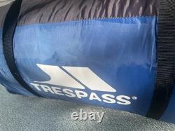 Trespass 4 Man Tunnel Tent Navy with Carry Bag Excellent Condition Hardly Used