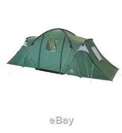 Trespass 6 Man 2 Room Tunnel Tent Large Family Tent