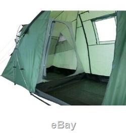 Trespass 6 Man 2 Room Tunnel Tent Large Family Tent