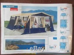 Trigano Oceane 2002 Trailer Tent Plus Large Awning Sleeps 7 In Good Condition
