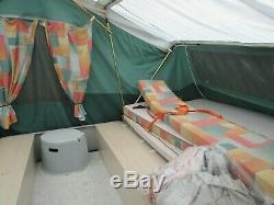 Trigano Oceane 2002 Trailer Tent Plus Large Awning Sleeps 7 In Good Condition