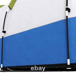 Tunnel Camping Tent 3-Person Water-Resistant Shell with Porch & Accessories Green